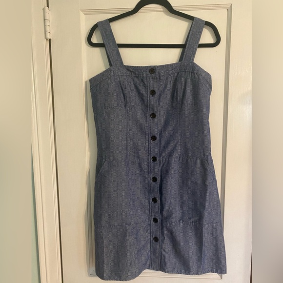 DEREK LAM Design Nation Chambray Jumper
Dress Organic Cotton Button Front 10 - Picture 2 of 9